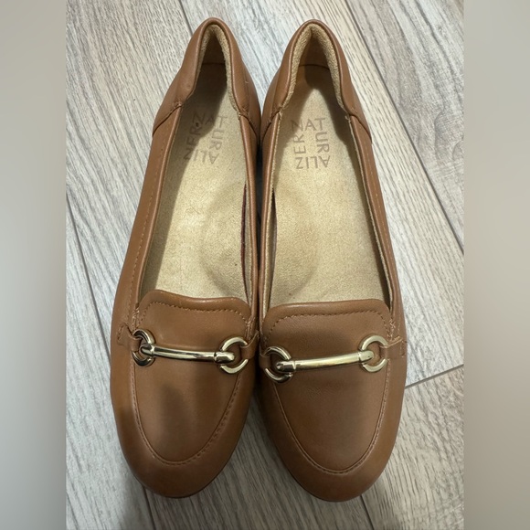 Naturalizer Shoes - Naturalizer Lottina Brown Leather Loafers | Gold Bit | Size 6.5 / 37.5